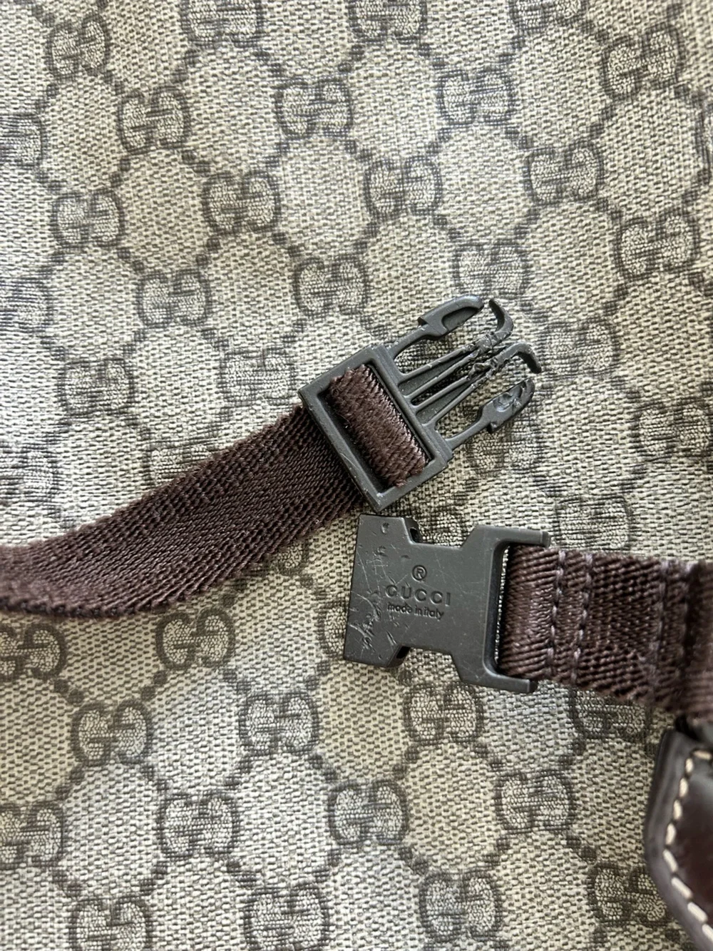 Gucci backpack crafted
